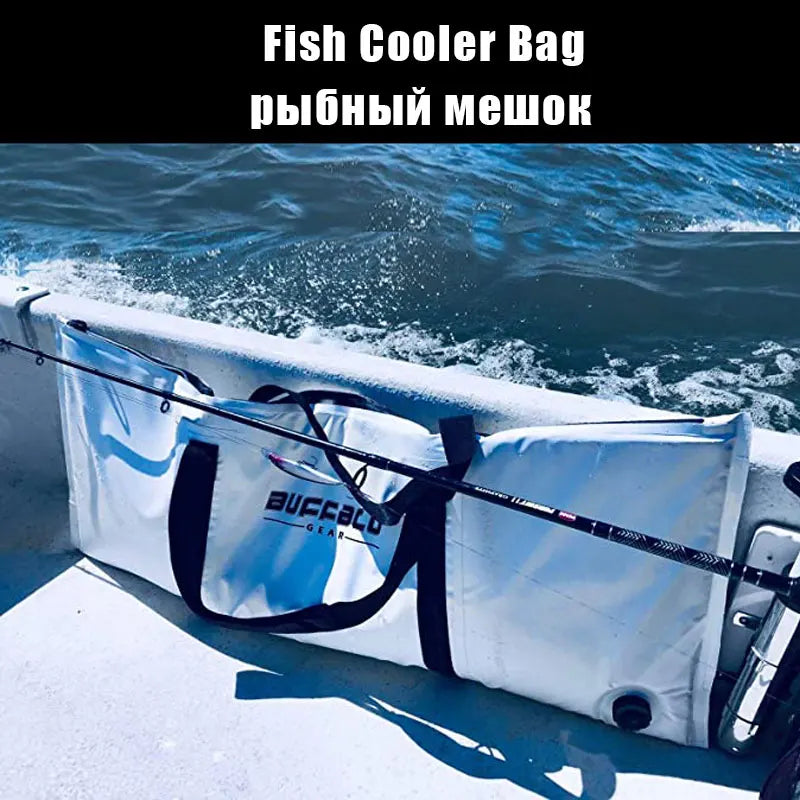 Insulated Fish Cooler Bag Leakproof Portable Tote Gear
