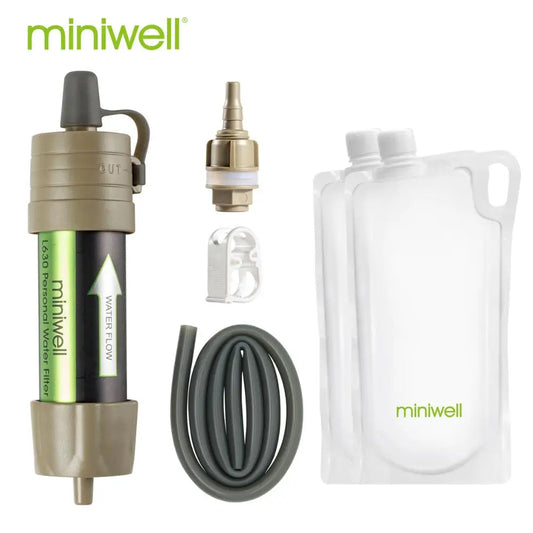 Miniwell L630 Portable Water Filter Survival Kit For Camping