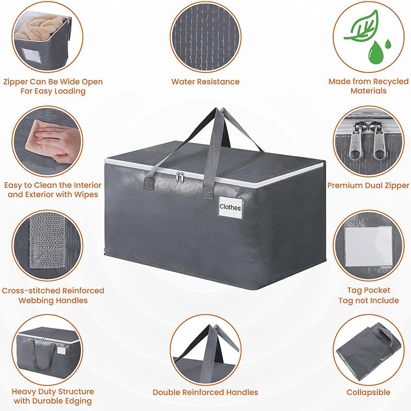 CN Shanghai Heavy Duty Moving Storage Bags With Zippers