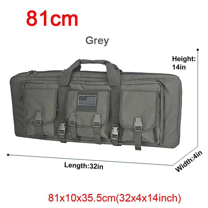 LQARMY Tactical Double Rifle Case Molle Sniper Airsoft Bag