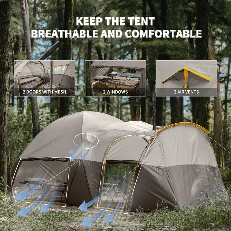 YTYIN Naturehike Massif Hot Tent With Stove Jack 4 Season