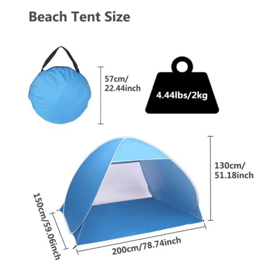 Hign-concerned Pop Up Beach Tent Sun Shelter For Outdoors