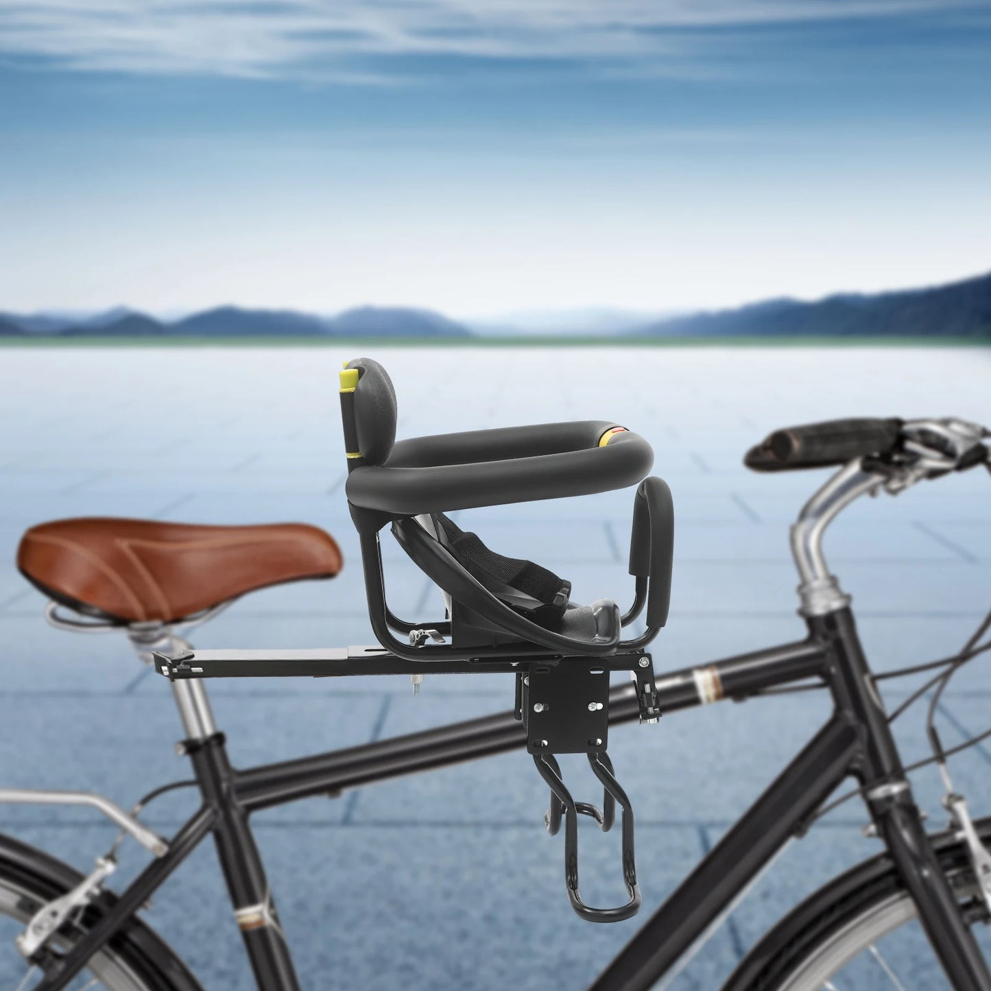 CNCEST Front Mounted Child Bike Seat for Mountain Bikes