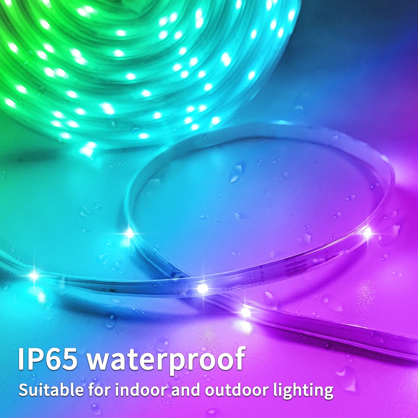 Outdoor LED Strip Lights IP68 Waterproof With Remote Control