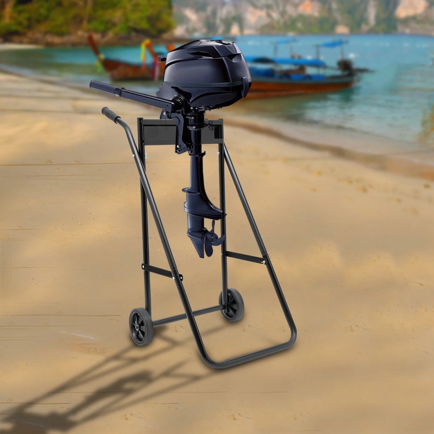 Hignconcerned Folding Outboard Boat Motor Cart Heavy Duty