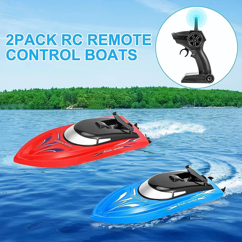 HobbyLane 2 Pack RC Boat 24Ghz High Speed Racing Boats