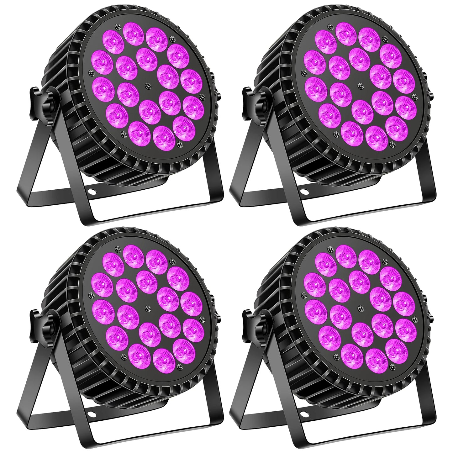 U'King 4in1 RGBWA UV LED Par Light DMX Stage Lighting