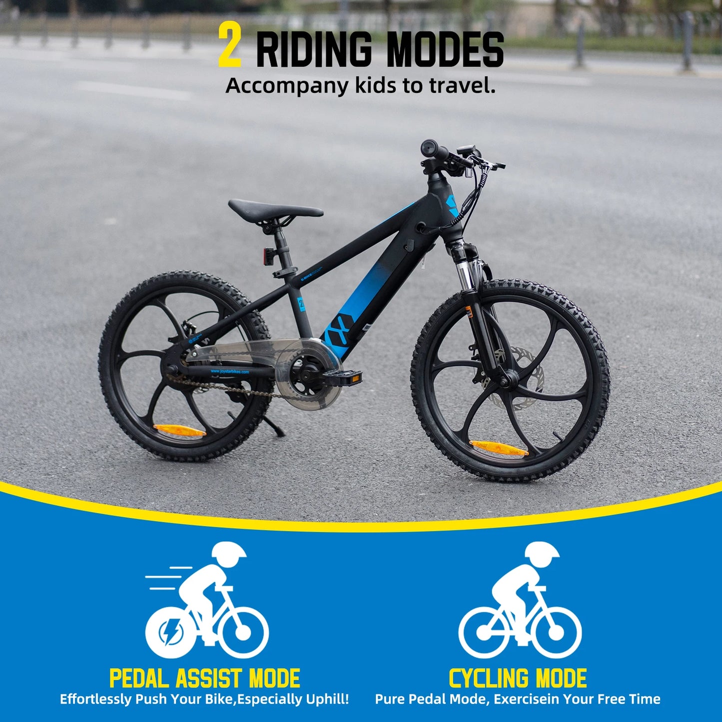 JOYSTAR Electric Bike For Kids Teens 250W Motor 15 Miles
