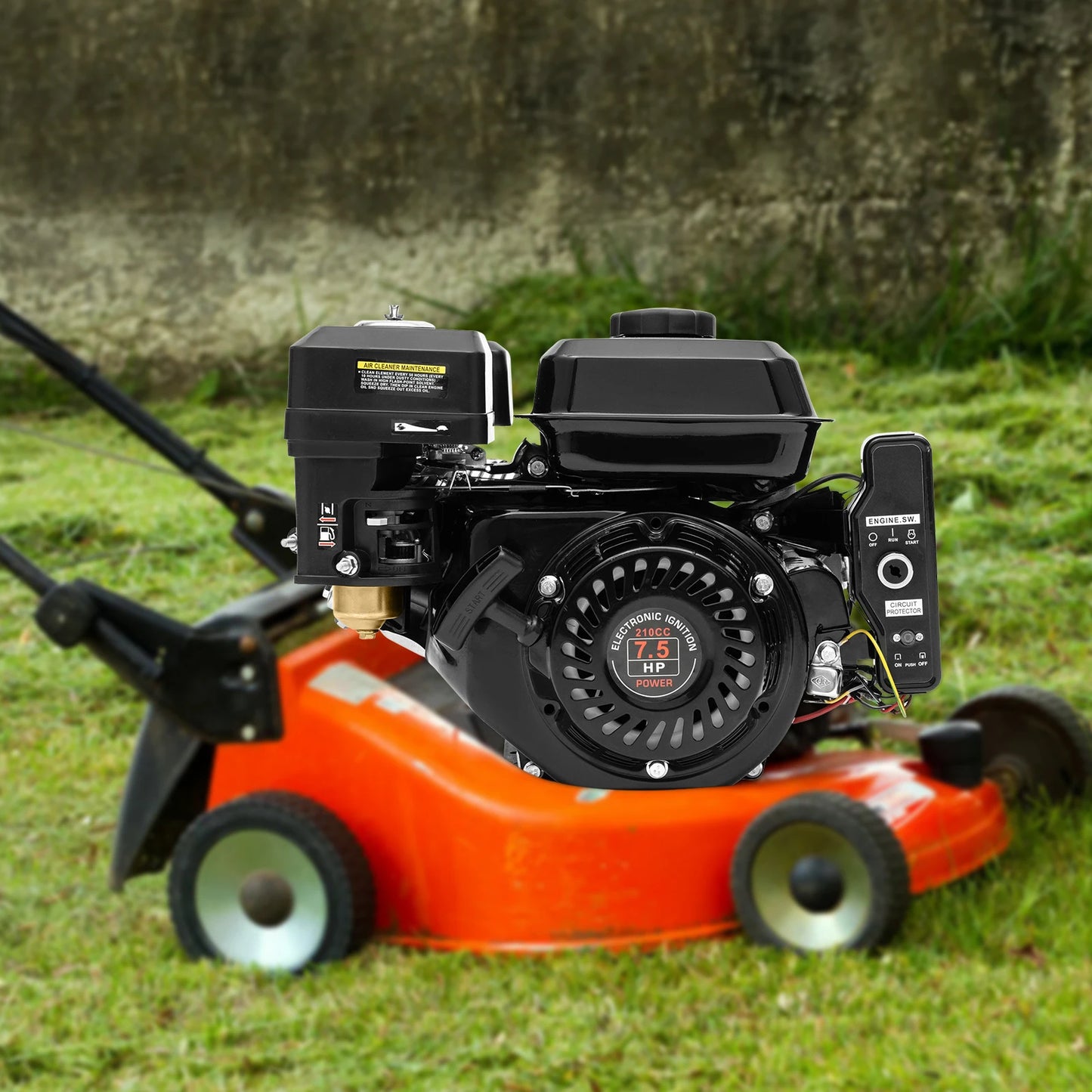 Hign-Concerned 7.5HP Gasoline Engine 210cc 3600RPM Silencer