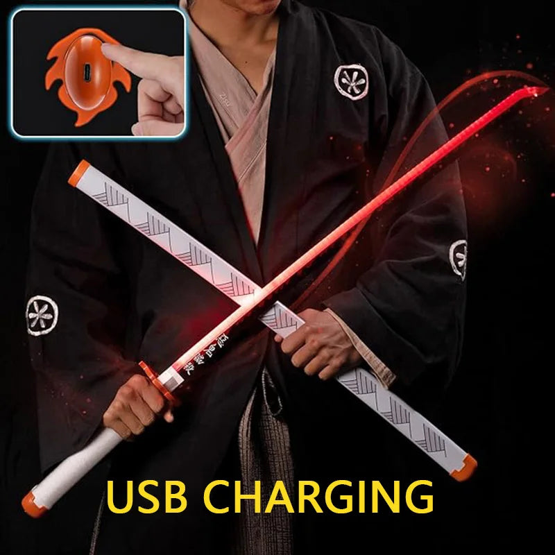 Demon Slayer Katana LED Light Up Cosplay Sword Prop