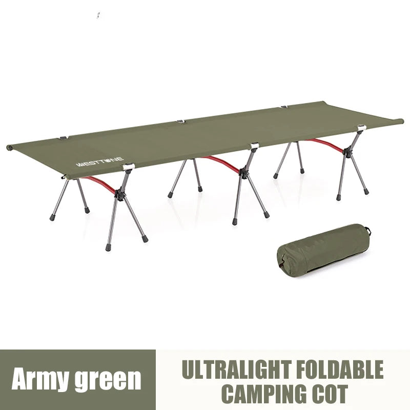 West Tune Camping Cot With Leg Extenders Ultralite Aluminum