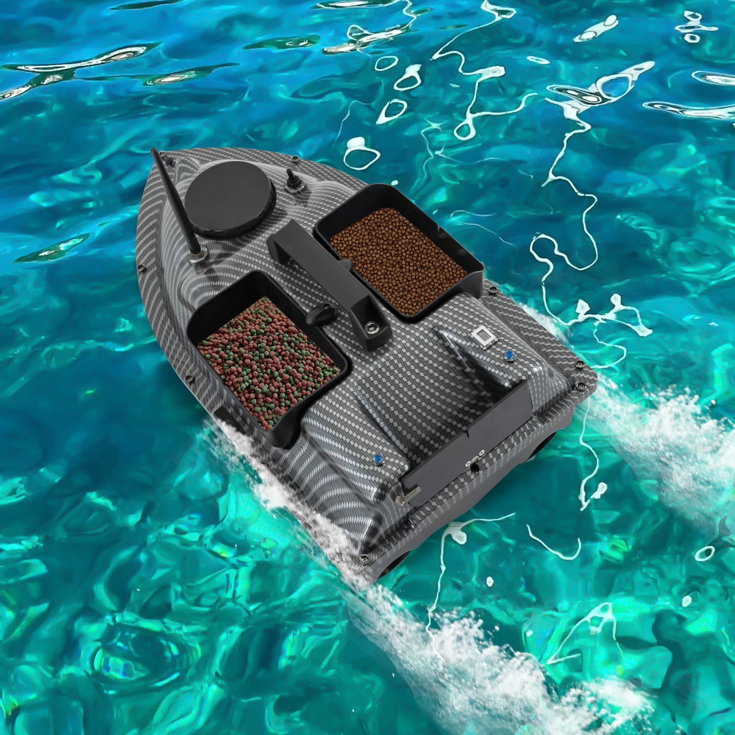 GPS Fishing Bait Boat Remote Control Dual 390 Motors