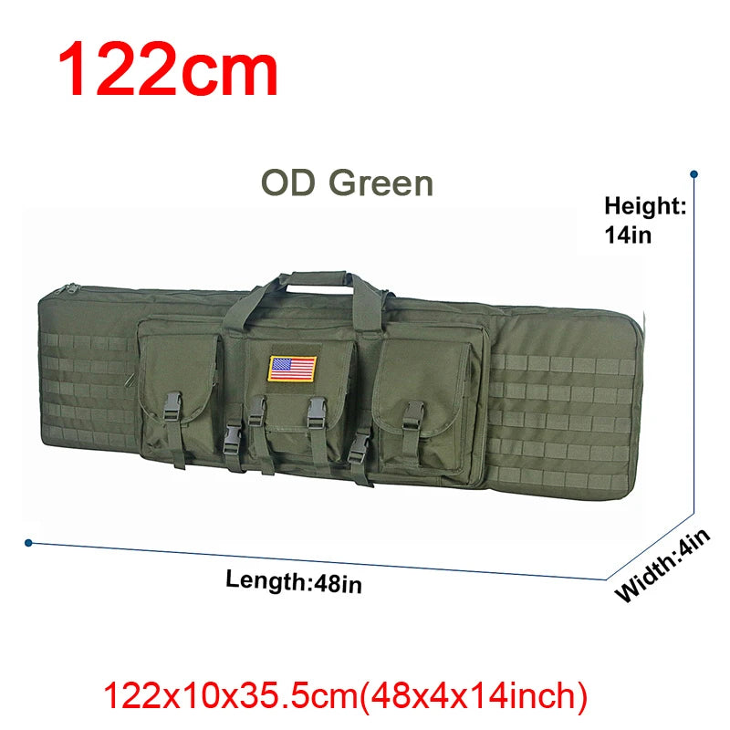 LQARMY Tactical Double Rifle Case Molle Sniper Airsoft Bag