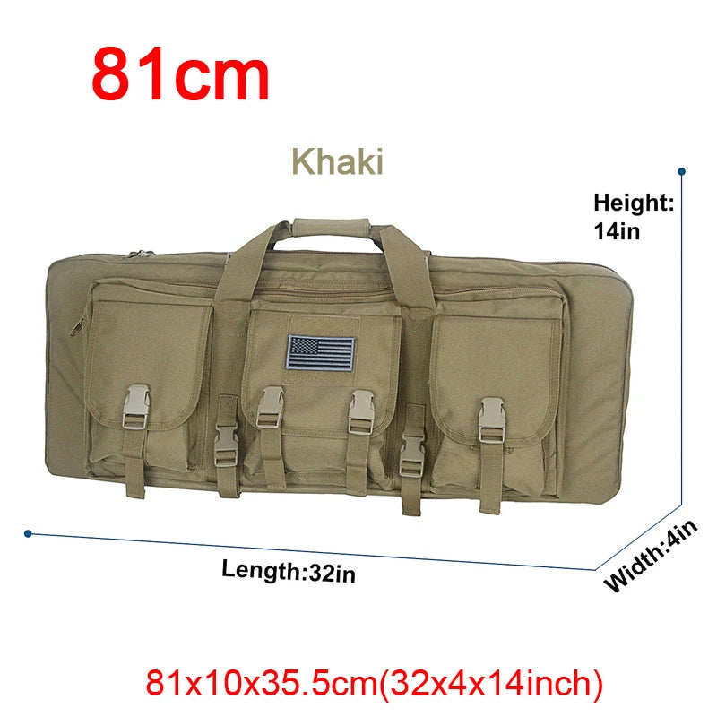 LQARMY Tactical Double Rifle Case Molle Sniper Airsoft Bag