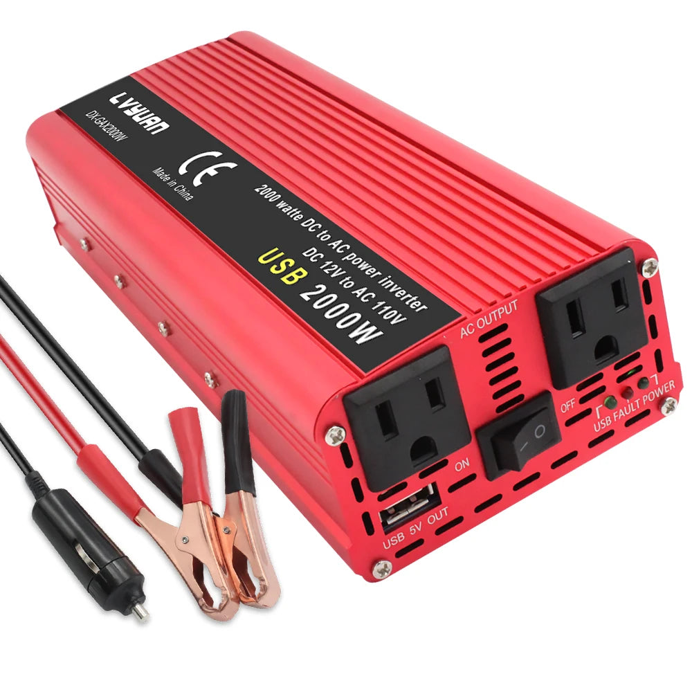 Foval DC To AC Inverter 1500W 2000W 2600W For Vehicles
