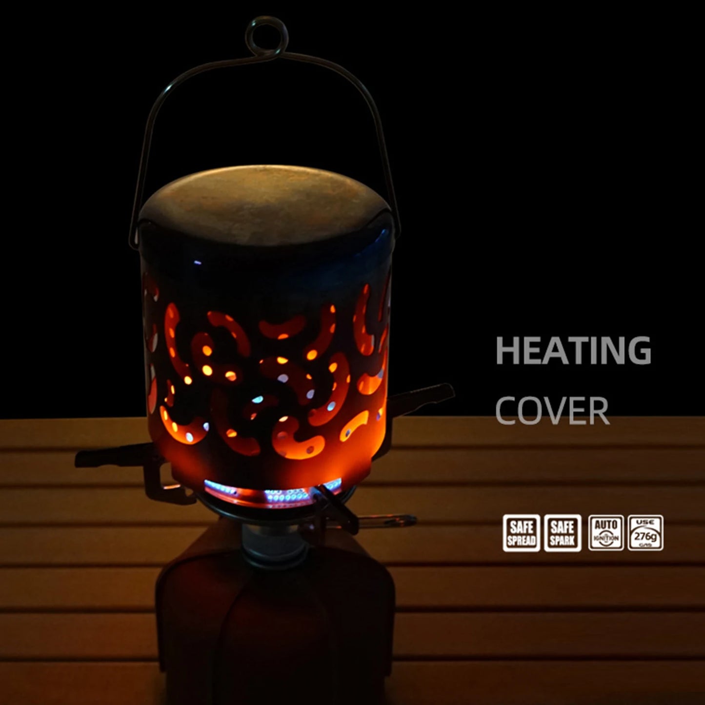 Shunmaii Portable Tent Heater Cover Stainless Steel Stove