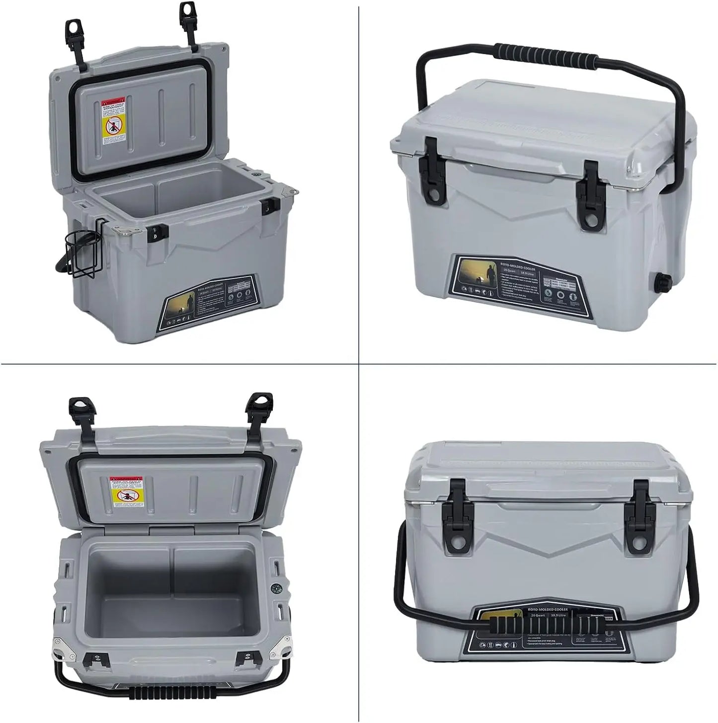 HiMISSH Ice Cooler With Cup Holder And Bottle Openers