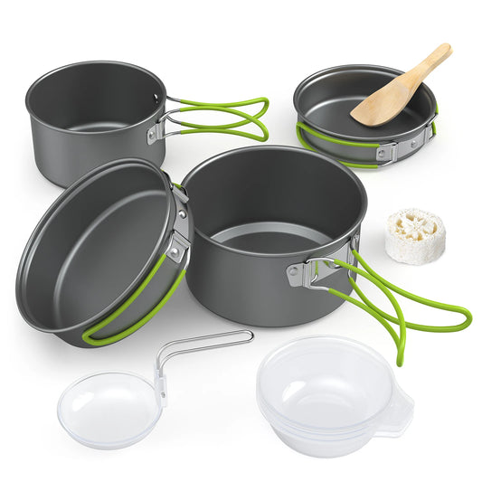 Portable Camping Cookware Set For 2 People Tableware