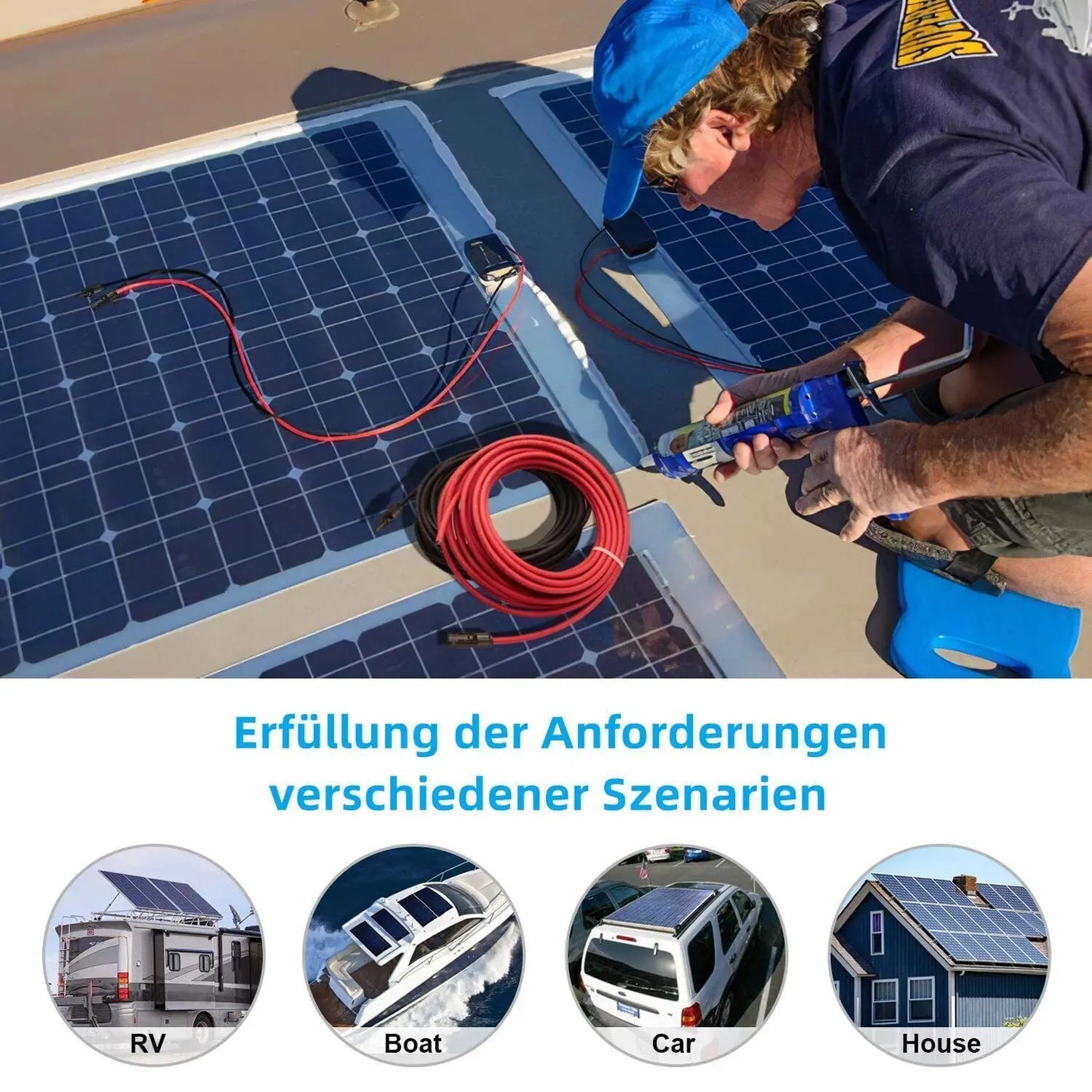 PowMr Solar Cable for Photovoltaic Systems TUV Certified