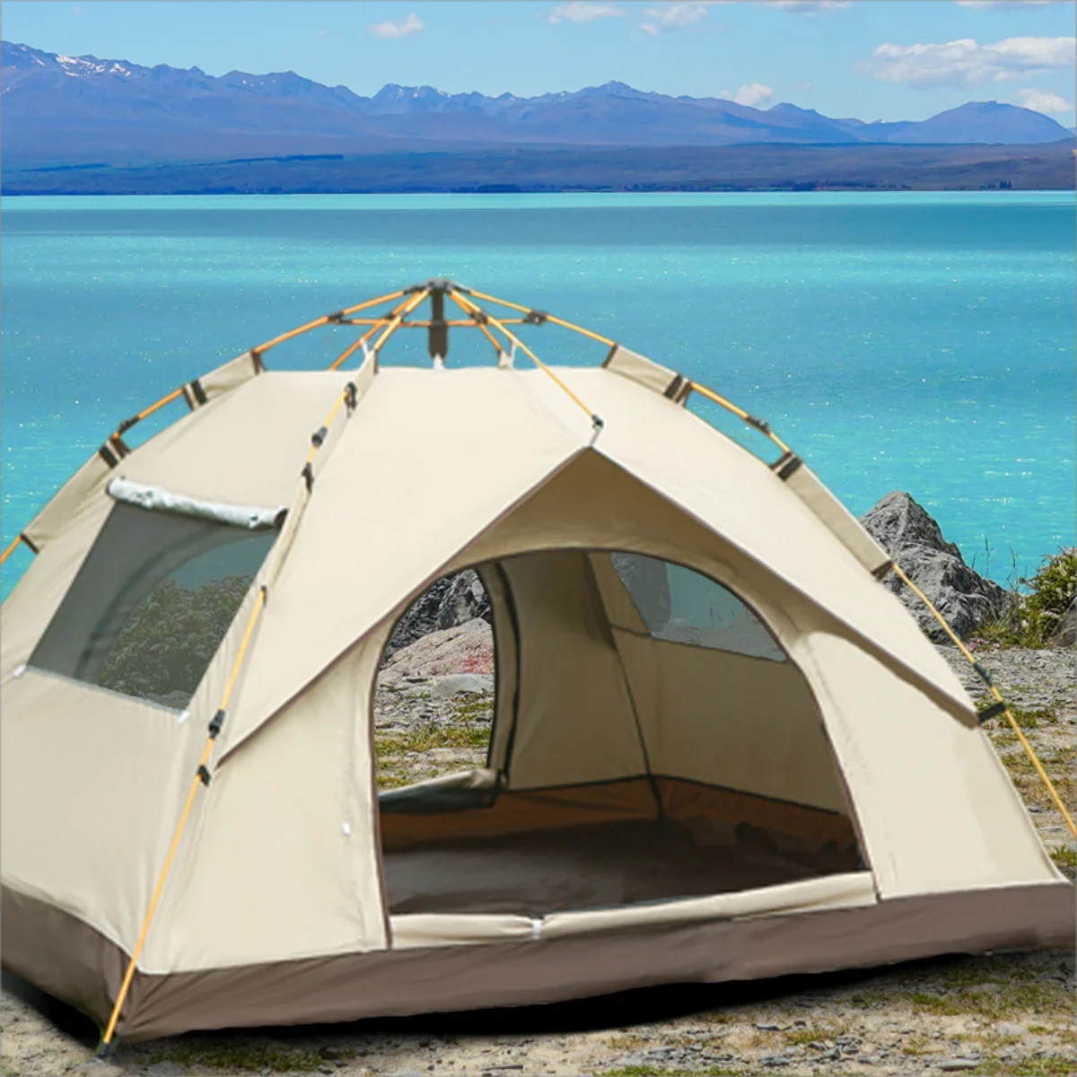 Pakicetus Shelter Sunshade Camping Tent With Two Doors