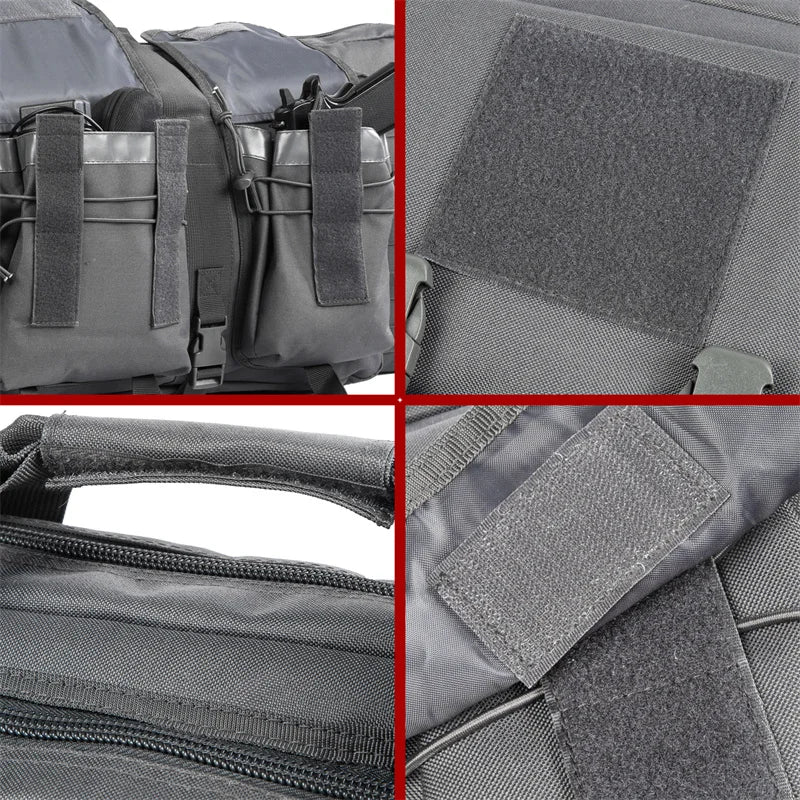 LQARMY Tactical Double Rifle Case Molle Sniper Airsoft Bag