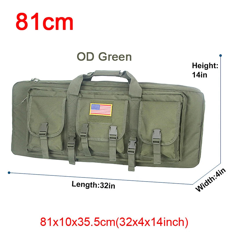 LQARMY Tactical Double Rifle Case Molle Sniper Airsoft Bag