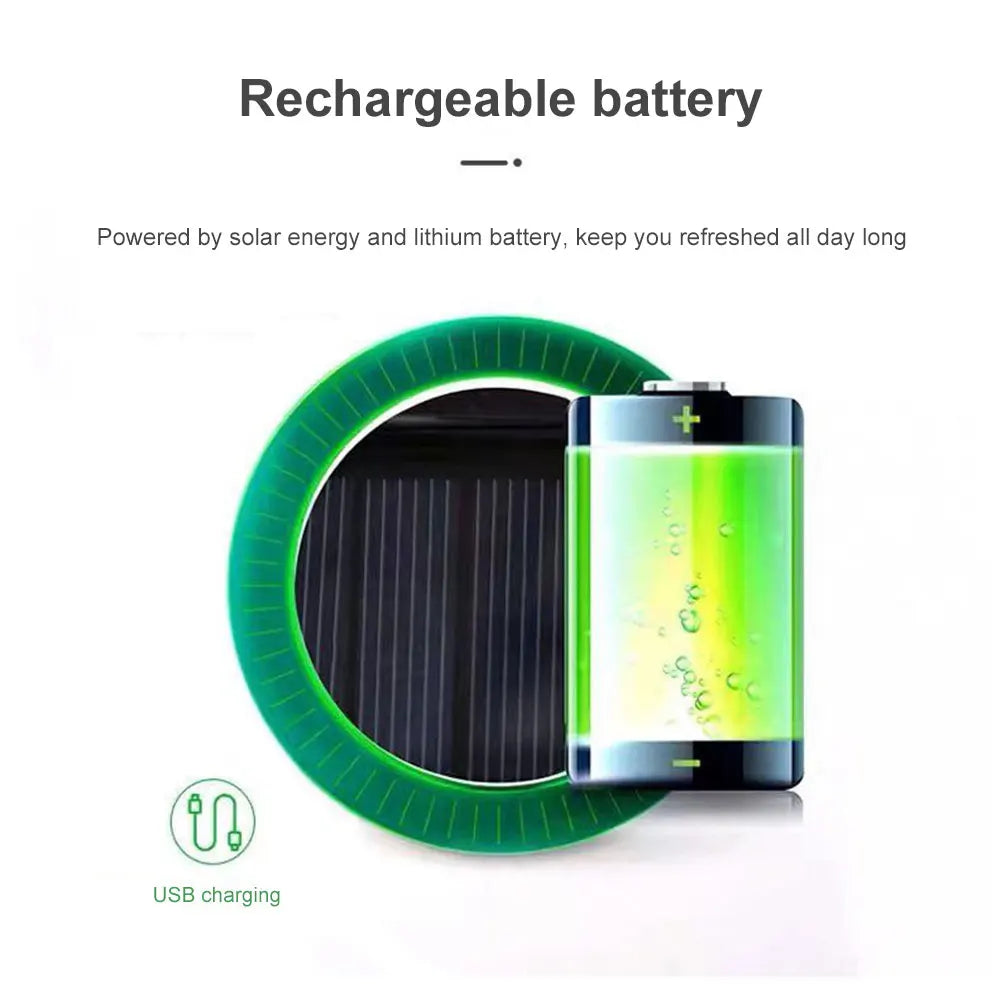 Craft of Weaving Solar Fan Hat for Outdoor Fishing Men