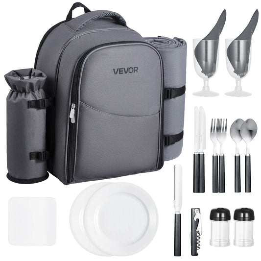 VEVOR Picnic Backpack With Detachable Bottle Holder Plates