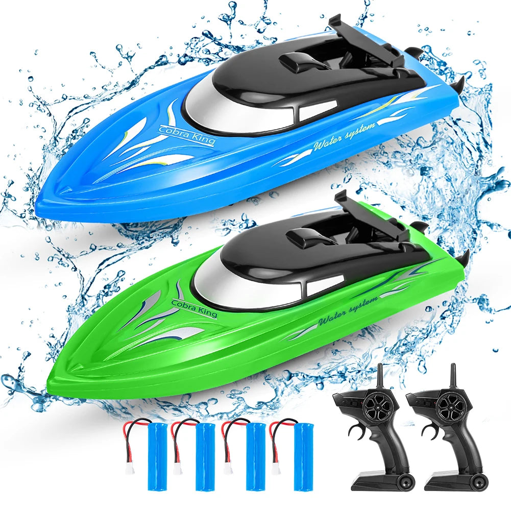 HobbyLane 2 Pack RC Boat 24Ghz High Speed Racing Boats