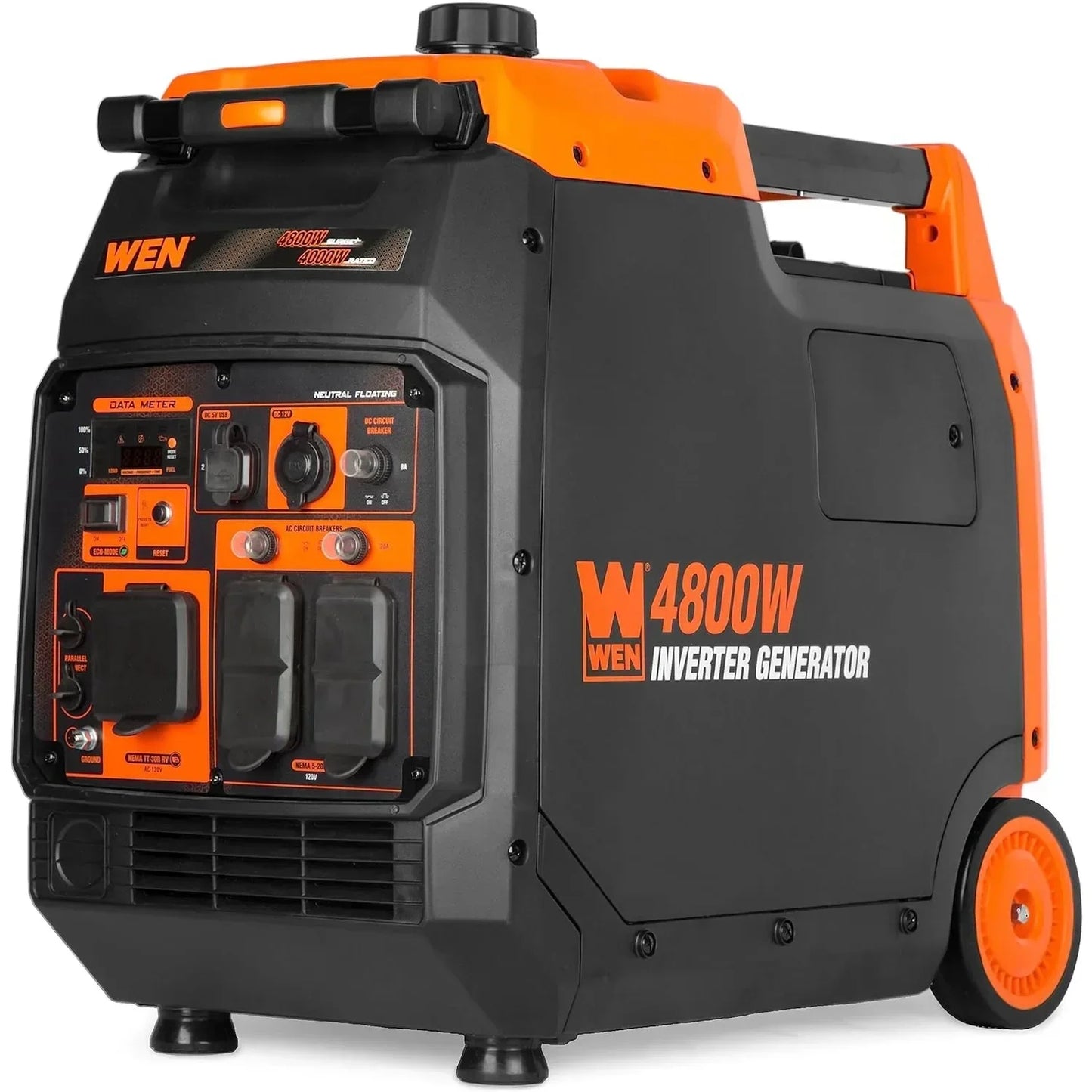 Wen 4800 Watt Portable Inverter Generator RV Ready Quiet