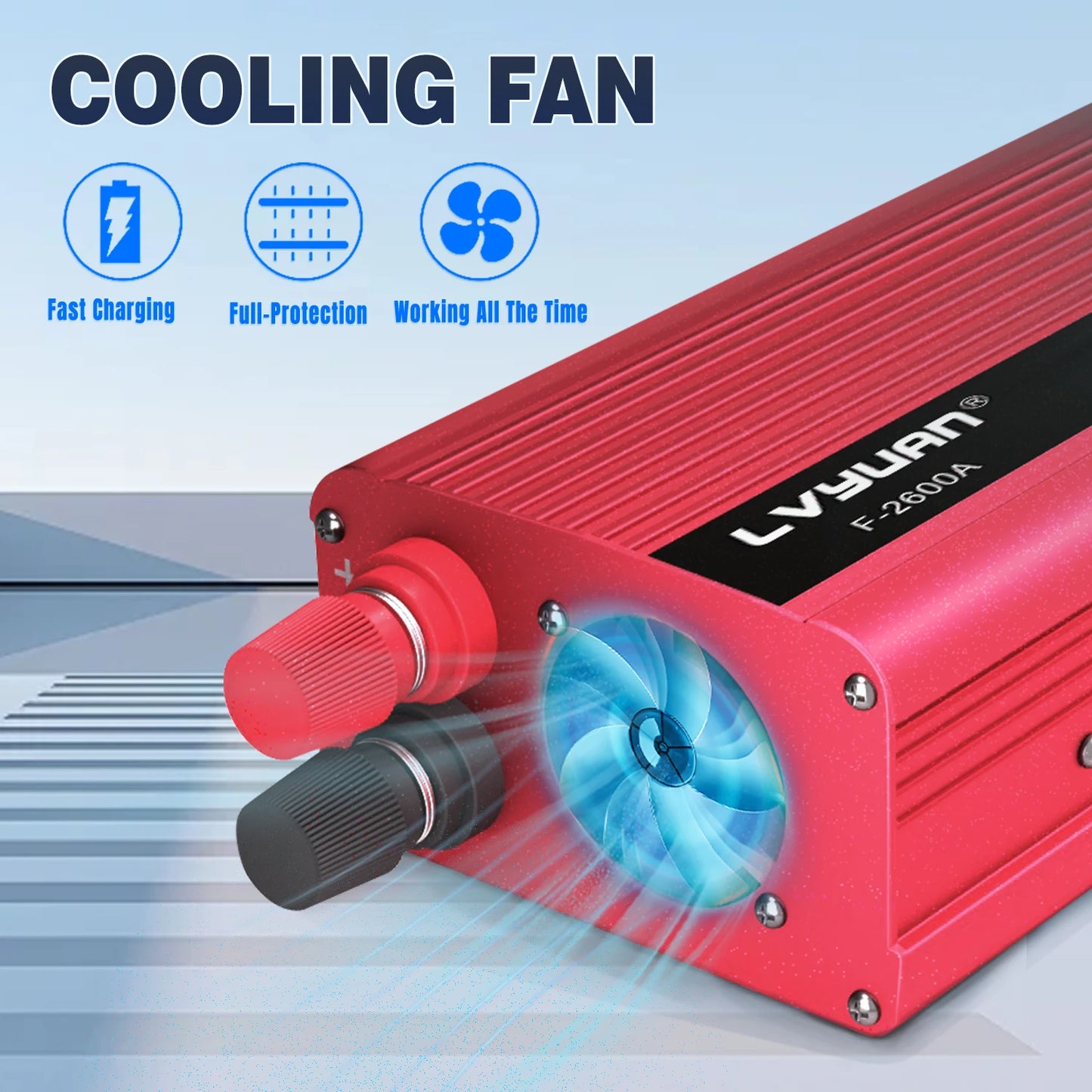 Foval DC To AC Inverter 1500W 2000W 2600W For Vehicles