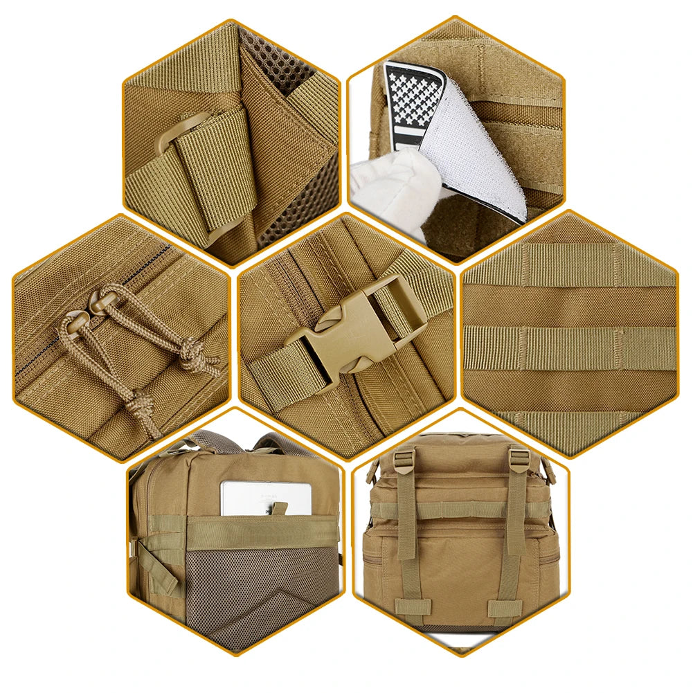 ReFire Gear Tactical Backpack Molle Pack Hiking And Camping
