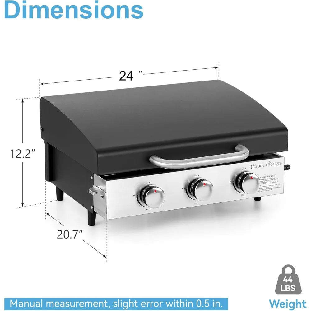 Trail Harbor Portable Griddle Tabletop Ceramic Coated Cast