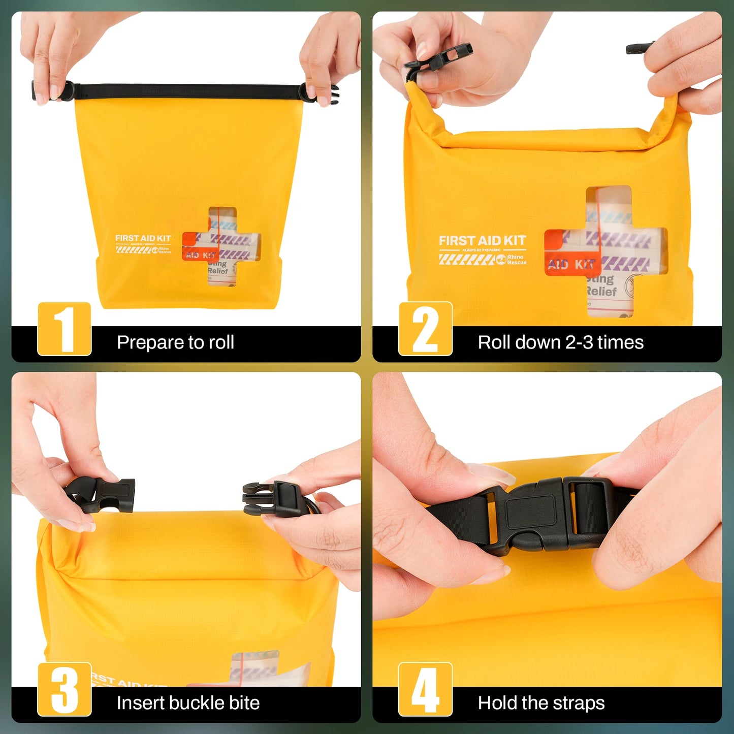 Rhino Rescue Waterproof First Aid Kit Boat Dry Bag Kayak