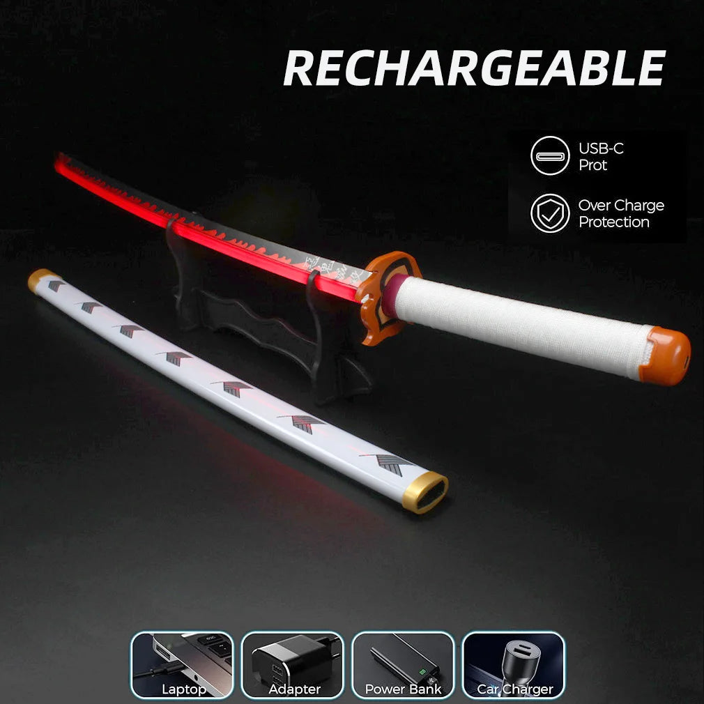 Demon Slayer Katana LED Light Up Cosplay Sword Prop