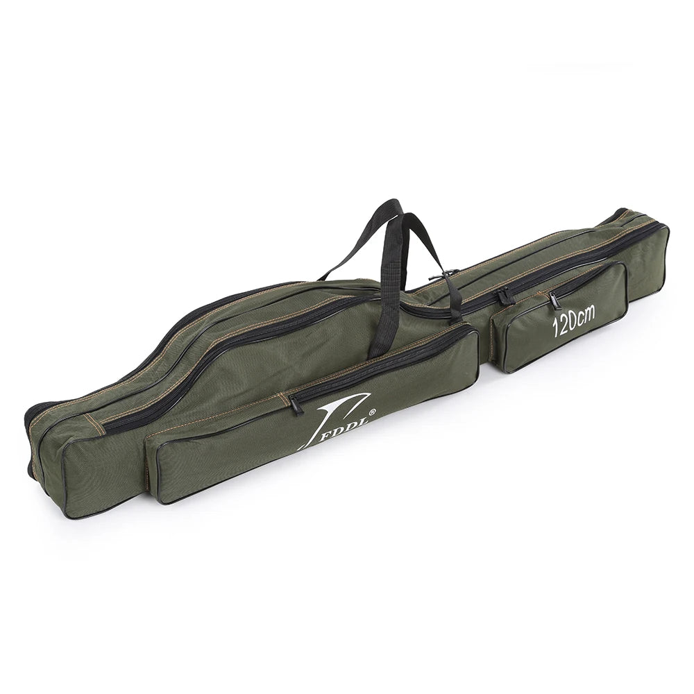 Hign Concerned Portable Folding Fishing Rod Carrier Canvas