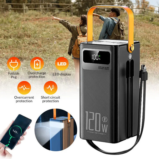Marzony Portable Power Bank 120W 50000mAh 7-Device Charger