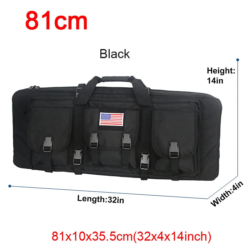 LQARMY Tactical Double Rifle Case Molle Sniper Airsoft Bag