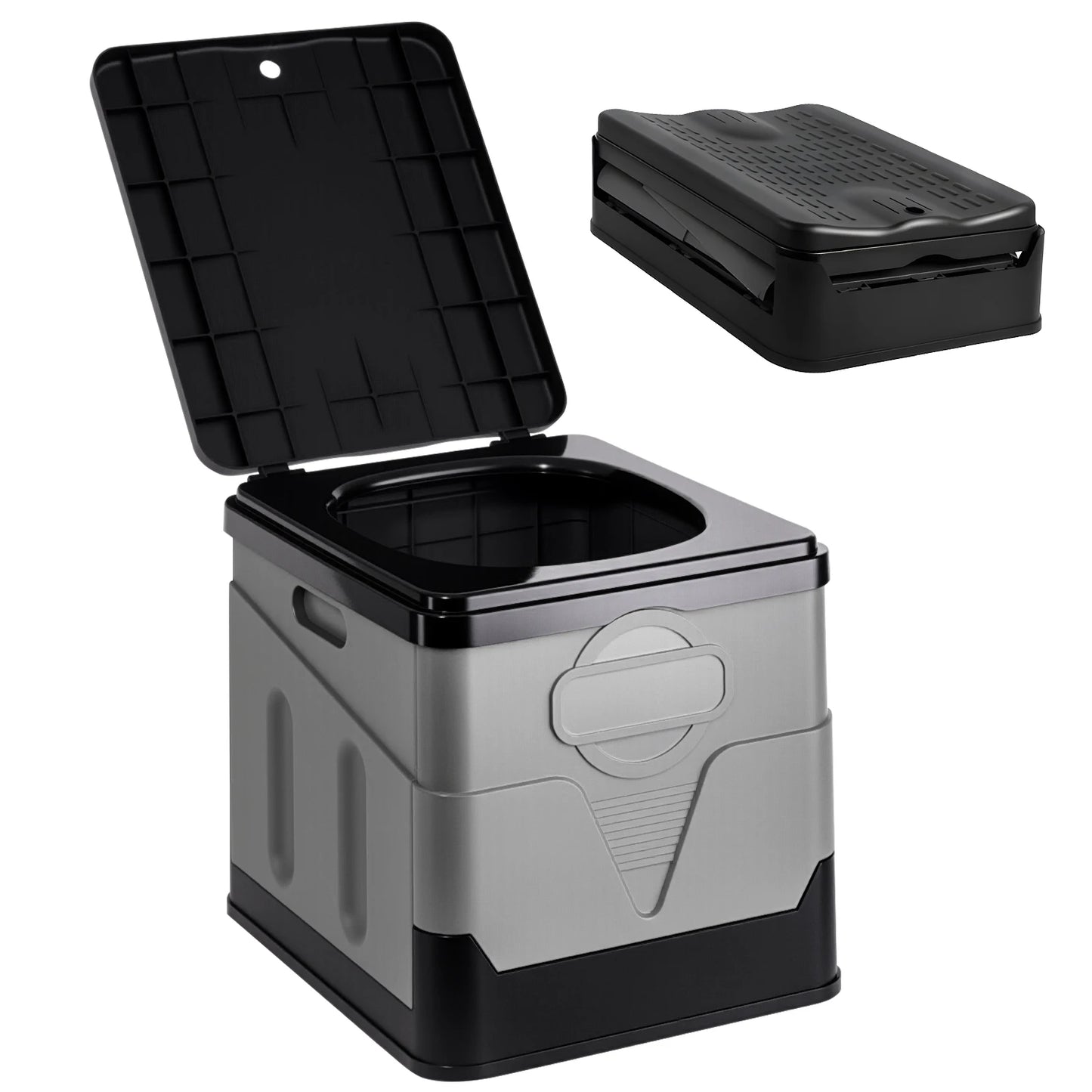 Compact Portable Camping Toilet for Adults with Lid