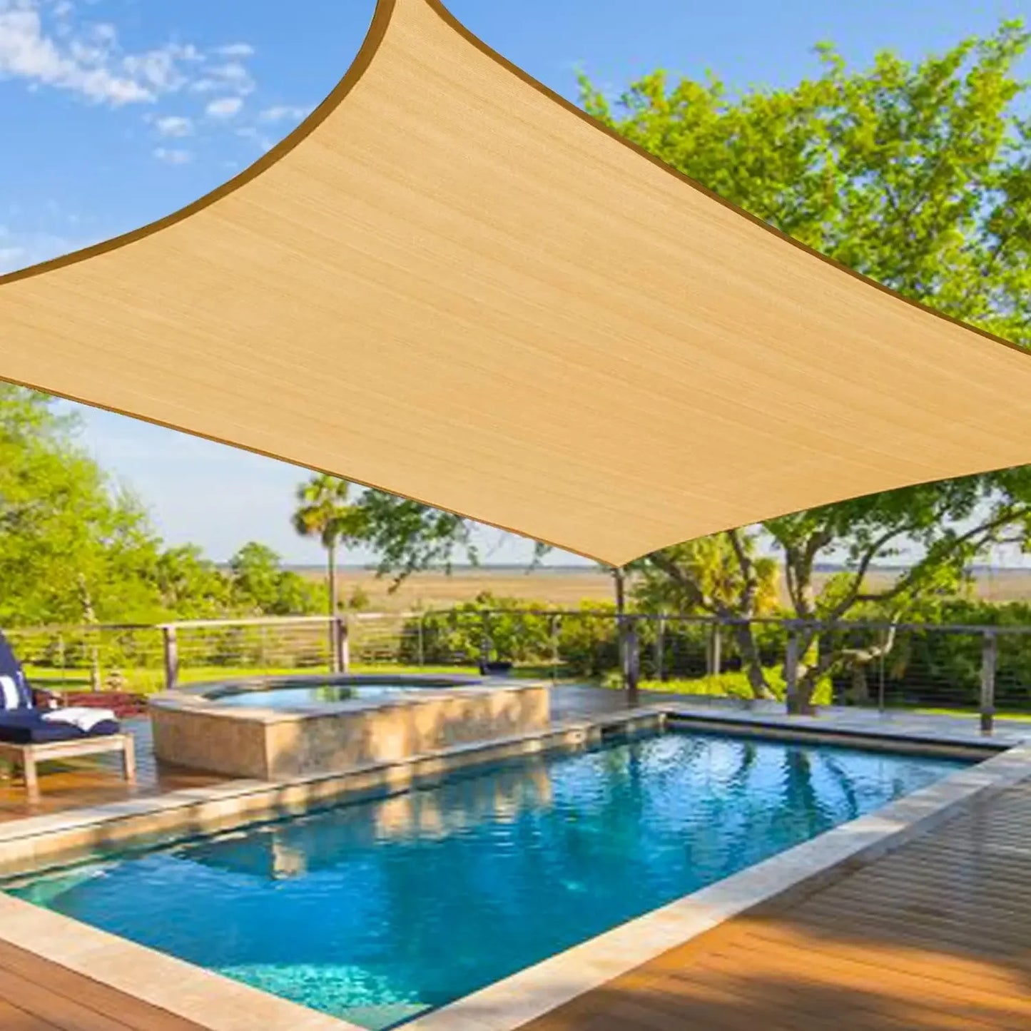 Hign-concerned Sun Shade Sail Canopy for Patio Garden Outdoor