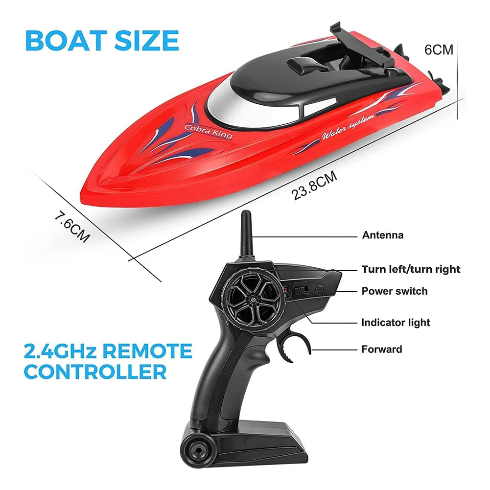HobbyLane 2 Pack RC Boat 24Ghz High Speed Racing Boats