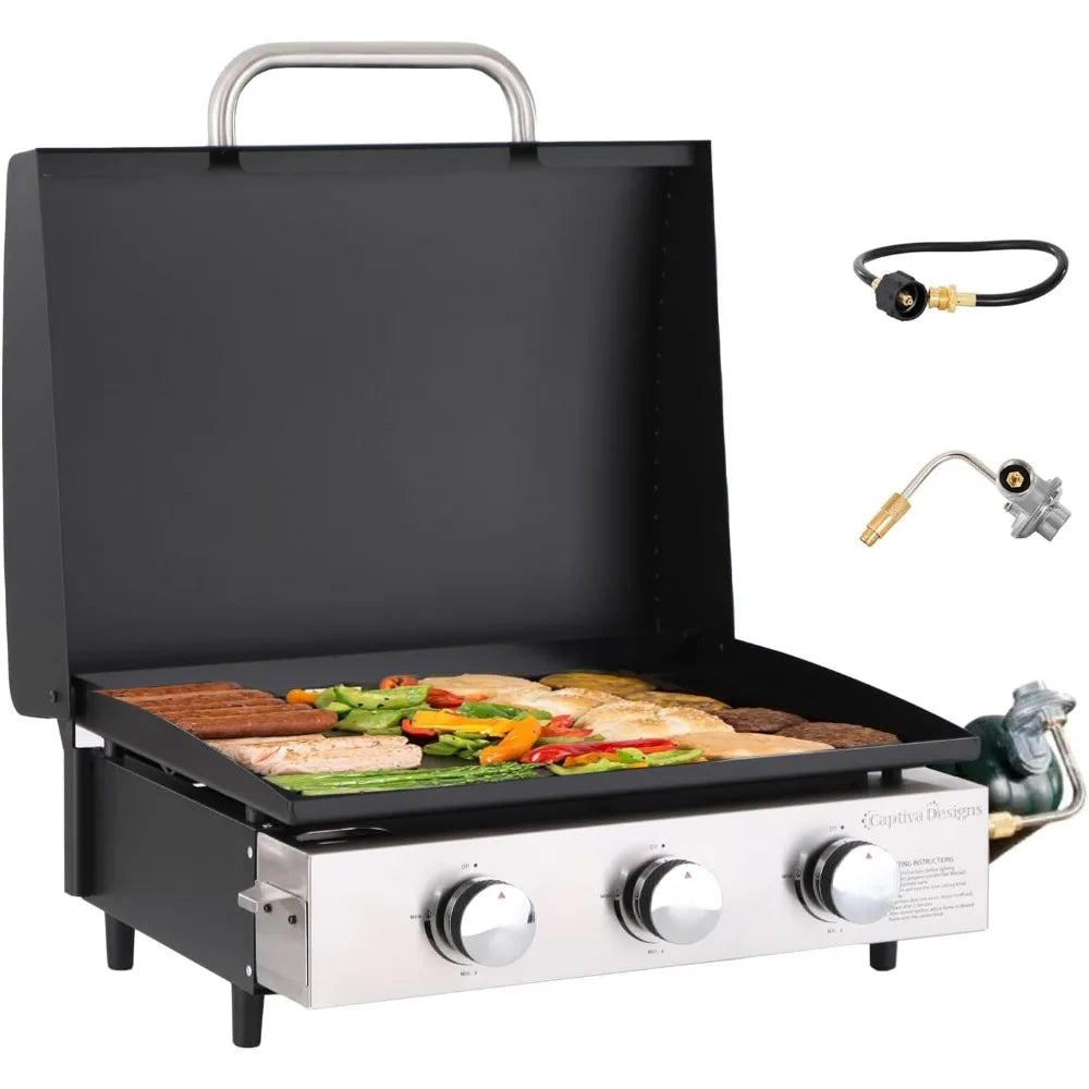 Trail Harbor Portable Griddle Tabletop Ceramic Coated Cast