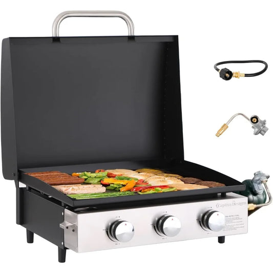 Trail Harbor Portable Griddle Tabletop Ceramic Coated Cast