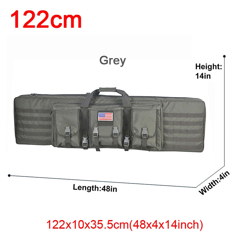 LQARMY Tactical Double Rifle Case Molle Sniper Airsoft Bag