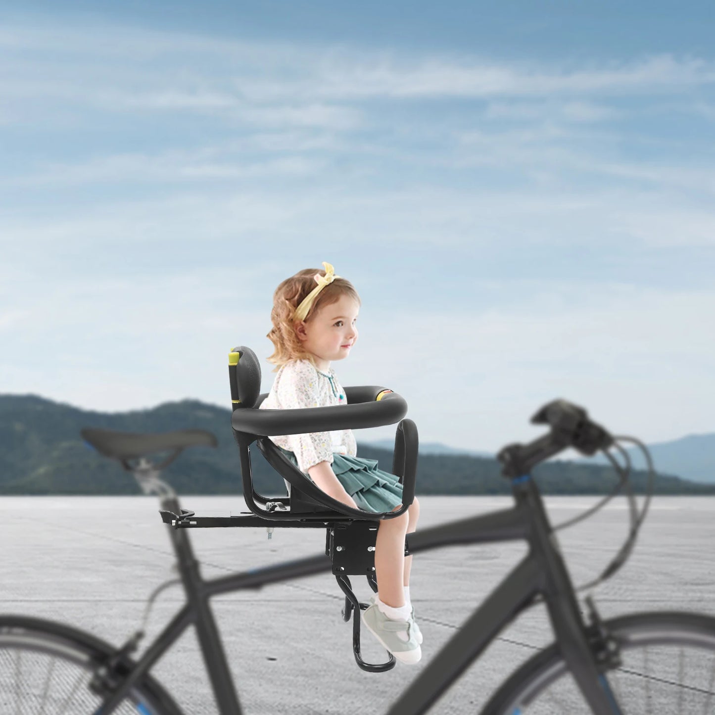 CNCEST Front Mounted Child Bike Seat for Mountain Bikes