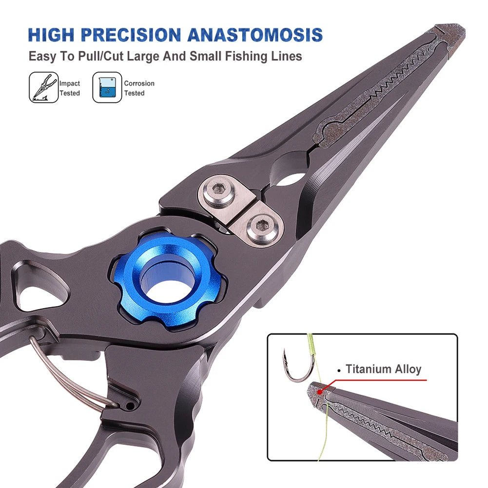 Fish Hook Remover Fishing Pliers Braid Line Cutter Tool