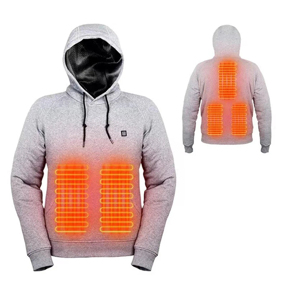 APWIKOGERCN Heated Jacket 5 Zones USB Rechargeable Unisex