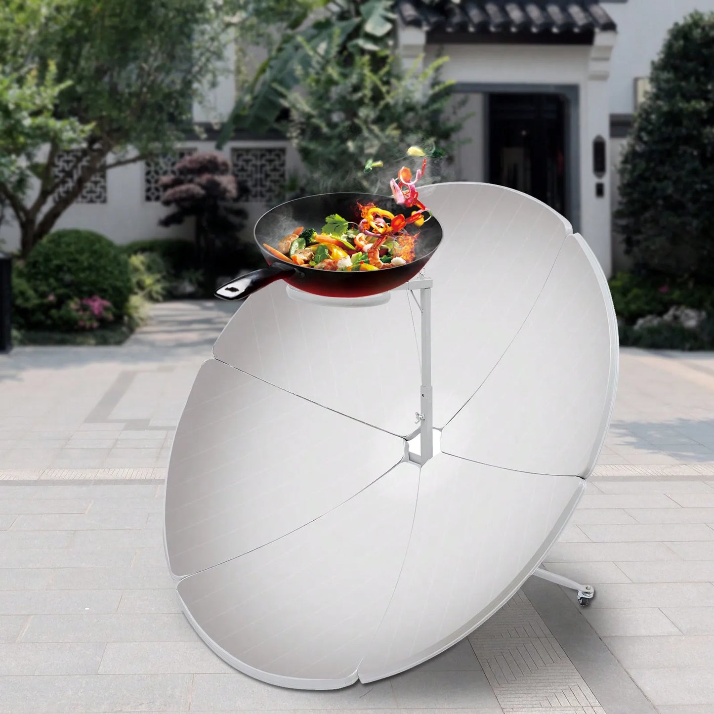 Solar Parabolic Cooker Sun Oven Camp Stove Outdoor Cooking