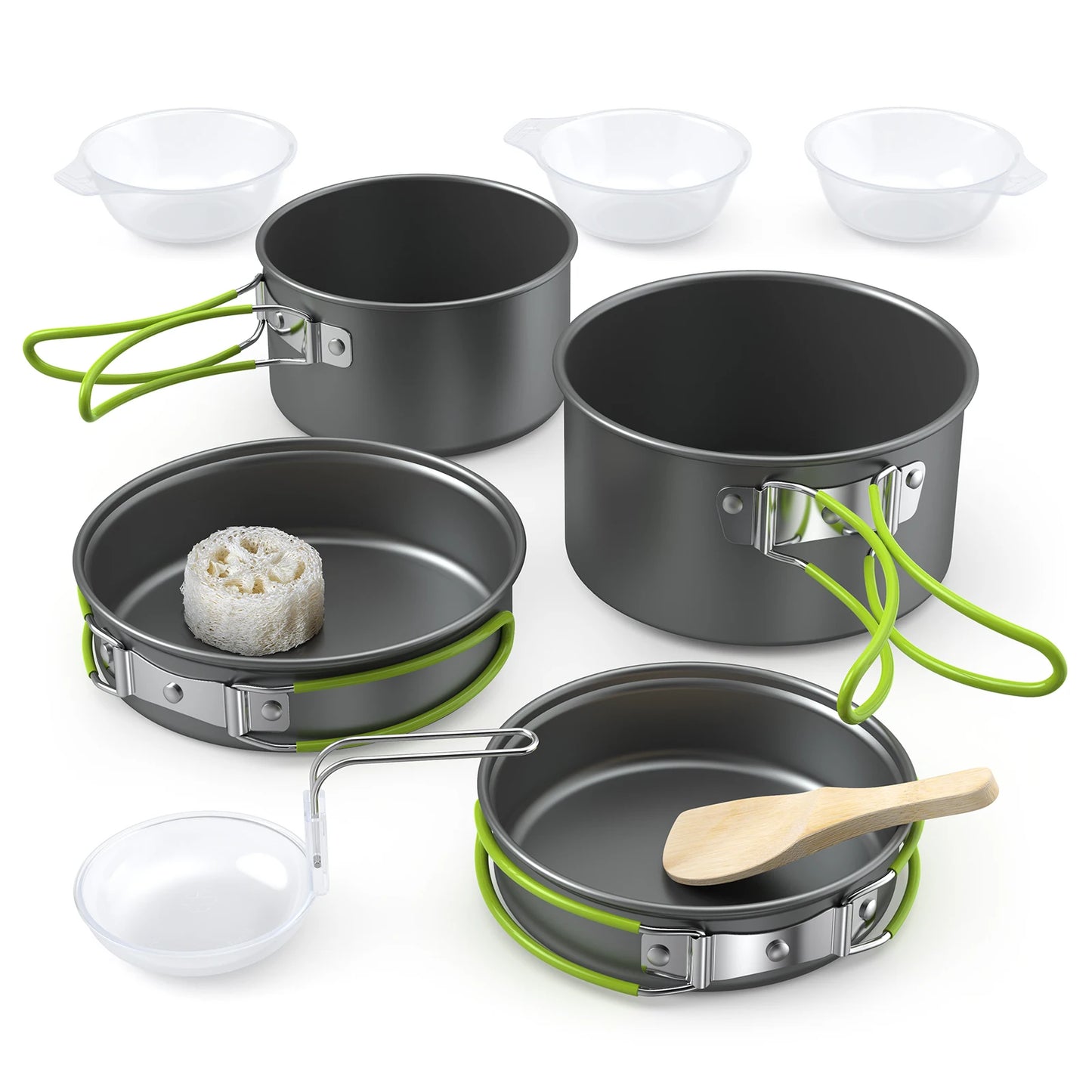 LIXADA Outdoor Cookware Tableware Set for 2 to 3 Camping