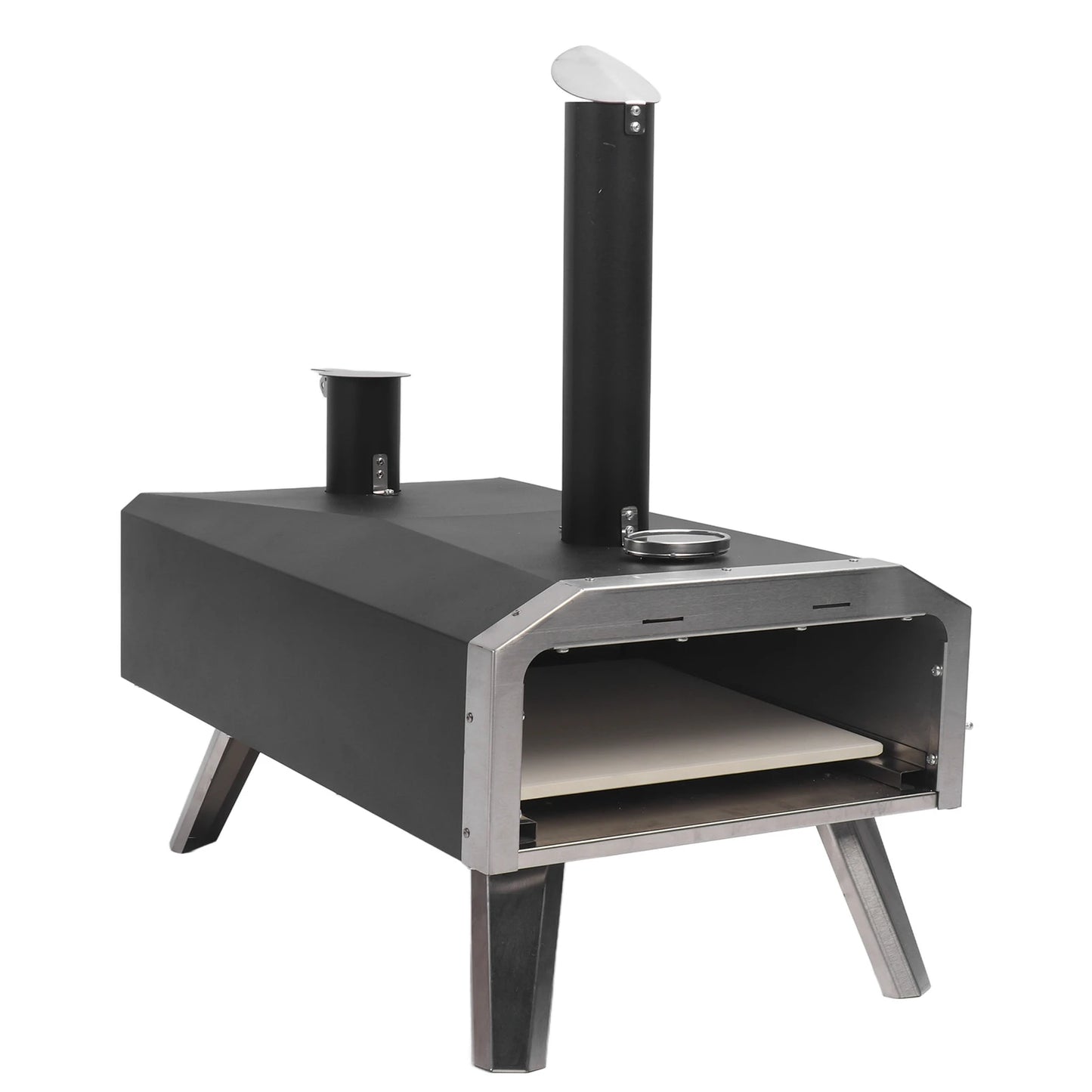 Romellar Outdoor Pizza Oven Wood Fired Portable Steel